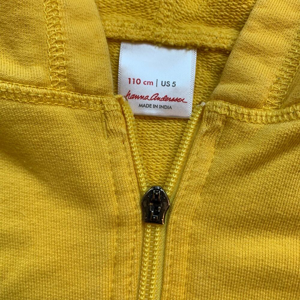 Hanna Andersson Yellow Zip Up Hoodie - Picture 2 of 9